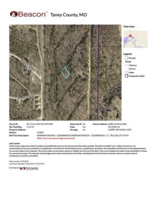 LOT 7 CEDARWOOD, MERRIAM WOODS, MO 65740 - Image 1